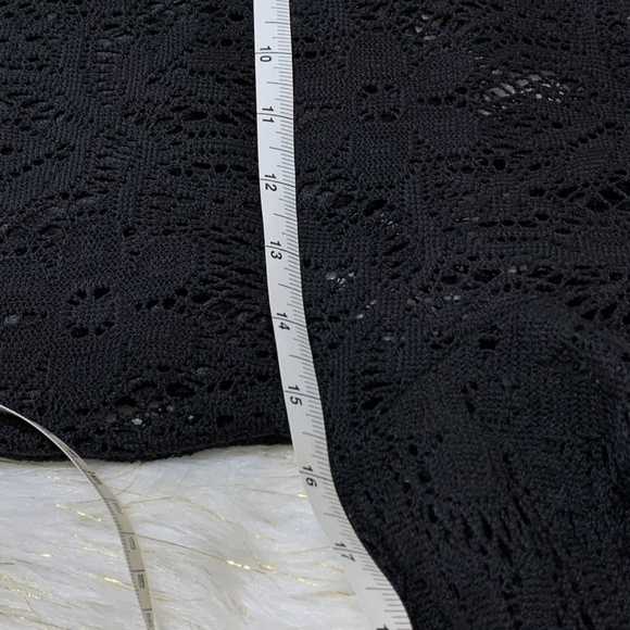 Black Lace Dress Long Sleeves H&M Divided Size 6 - Picture 5 of 6